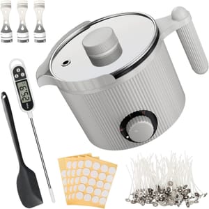 Candle Wax Melter with Pour Spout, Candle Making Kit for Adult Beginners,