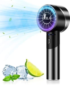 OUILA Handheld Fan, Mini Portable Fan USB Rechargeable Fan