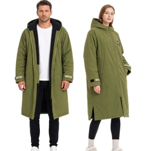 Winthome Hooded Windproof Waterproof Changing Robe with Fleece Lining
