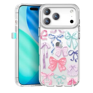 Pcgaga Aesthetic Patterned Clear Case for iPhone 17 Pro 6.3"