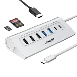 JESWO USB-C Hub 10-in-1 Multiport Adapter with HDMI 4K@60Hz