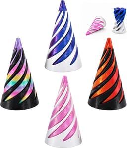 4-Pack Spiral Impossible Fidget Toys - 3D Printed Desktop Sculpture