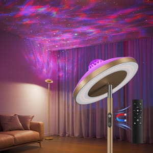 DUSKTEC 3-in-1 Floor Lamp: Galaxy Star & RGB Aurora Projector