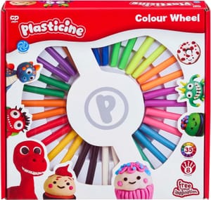 Plasticine Colour Wheel: 32 Sticks in 24 Colours with Tools