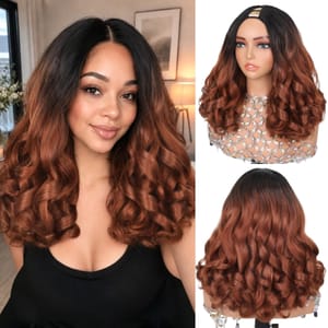 Geogroket Yaki Curly V-Part Wig 18in T1B/30