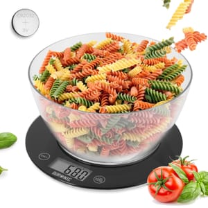 Duronic KS7000 Digital Kitchen Scale, 5kg, 1.5L Bowl, 1g Precision
