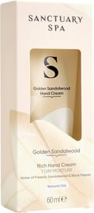 Sanctuary Spa Golden Sandalwood Hand Cream 60ml Vegan Cruelty-Free - £4.74 S&S