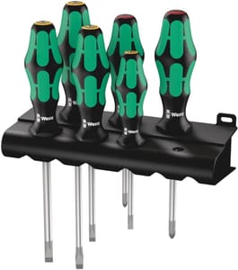 Wera PH/SL Screwdriver Set, 6-Piece (334/6 Rack) 05105650001