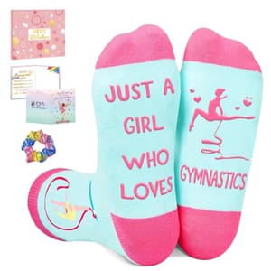 Amosking Gymnastics Gifts for Girls, Socks and Accessories