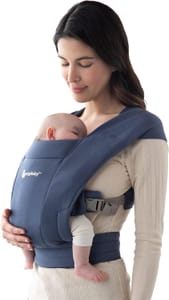Ergobaby Embrace Carrier for Newborns, Ergonomic, Soft Head Support, Navy