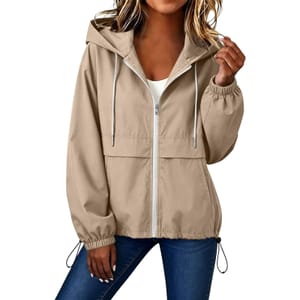 Women's Waterproof Lightweight Windbreaker Jacket