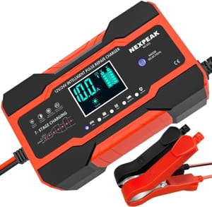 10A Smart 12/24V Fully Automatic Battery Charger with Temperature Compensation