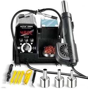 DEAL STACK - AOYUE 2986 700W Hot Air Soldering Station with Nozzles