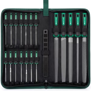 Maxtonne 19-Piece Metal File Set with Ergonomic Thick Handle