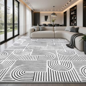 Lemon Rugs 200x300 Cm, Washable Fluffy Carpet for Living Room