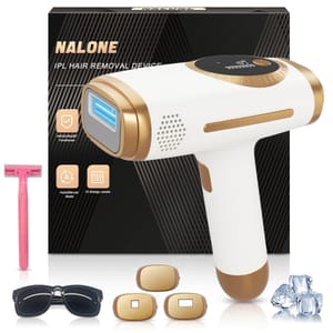NALONE IPL Hair Removal with Ice Cooling, 4-in-1, 10 Levels