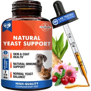 Natural Yeast Infection Drops for Dogs and Cats, 60 mL - £7.79 S&S Voucher