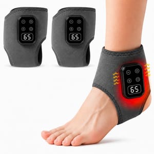 Foot Massager with Heat, 3-in-1, 5 Modes, Grey 2pcs