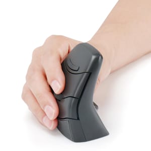 DXT Ambidextrous Vertical Ergonomic Mouse, Bluetooth/2.4G, Grey