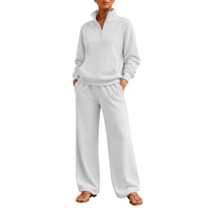 Womens Lounge Set Tracksuit 2-Piece Co-Ord with Hoodie Airport