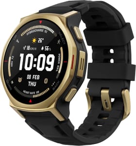 Amazfit T-Rex 3 Pro Smartwatch 44mm, Sapphire AMOLED, Black Gold