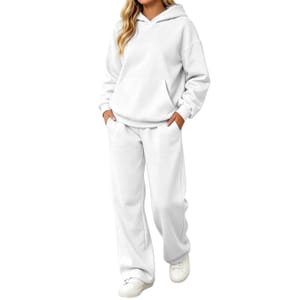 Women's Oversized Two-Piece Tracksuit: Hoodie and Sweatpants