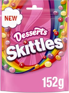 Skittles Desserts Flavour Vegan Chewy Sweets Bag 152g - £0.93 S&S Voucher