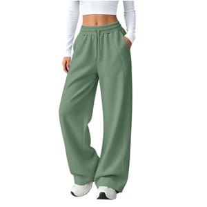 Meeyuioe Women's Joggers Sweatpants with Pockets, Elastic Waist, Mint Green