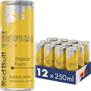 Red Bull Tropical Fruits Edition Energy Drink 12 X 250ml - £8.99 S&S