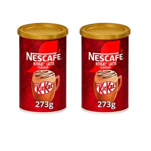 MULTIBUY Nescafe KitKat Latte Coffee 273g Tub - 2 for £4.99