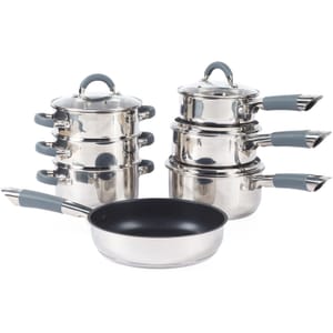 Salter 7 Piece Pan Set Silver