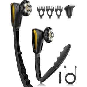 Men's Electric Back Shaver with Long Handle
