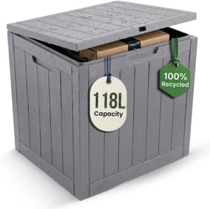 Olsen & Smith 118L Recycled Lockable Garden Storage Parcel Box