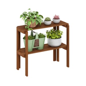 Furinno TIOMAN 2-Tier Plant Stand, Toolless Assembly, Natural