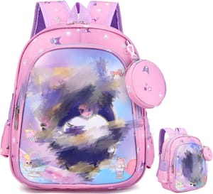 Yumcute Lightweight Waterproof Character-Print School Backpack