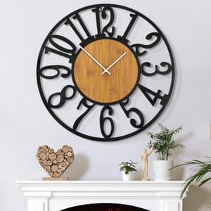 Mee 2ou Very Large Wall Clock, Silent, Battery-Operated, 32 Inch