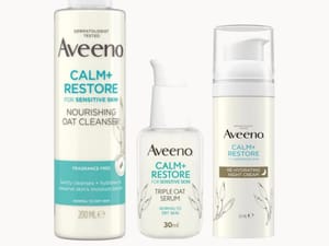 Aveeno Face Calm and Restore Night Nourish Routine (Worth £37.48)