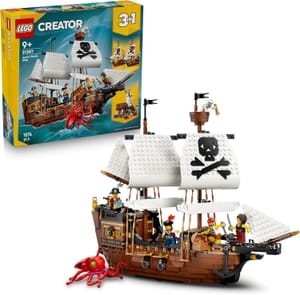 LEGO Creator 3 in 1 Iconic Pirate Ship Toy