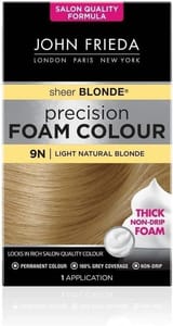 2 for £14 John Frieda Sheer Blonde Precision Foam Colour 9N Light Natural Blonde