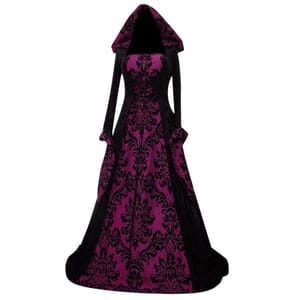 Vampire Dress for Women, Long Steampunk Medieval Party Skater