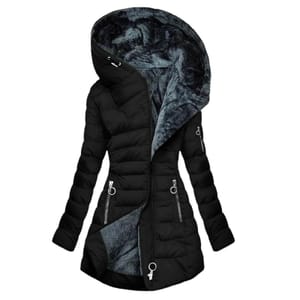 Aiixnze Women's Quilted down Parka, Winter Coat, Waterproof