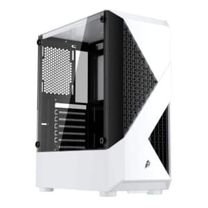 1st Player F3-a-WH Tempered Glass mid Tower PC Case White
