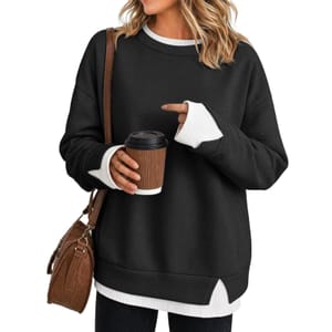 Women's Winter Trendy Sweatshirt, Long Knit, Soft and Warm