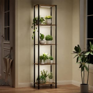 Bstrip Plant Stand with Grow Lights, 5-Tier Shelf, 150cm