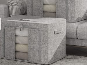 Foldable Clothes Storage Bag with Lid