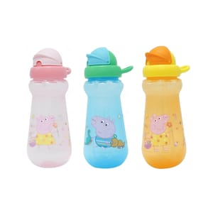 Peppa Pig Water Bottles 3-Pack, 340ml, BPA Free, Non-Spill