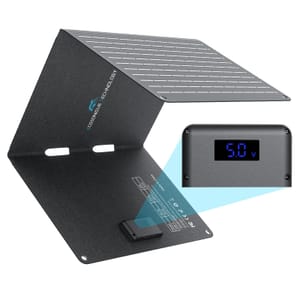 30W Portable Solar Charger with Power Display and USB-C/USB-a (UK)