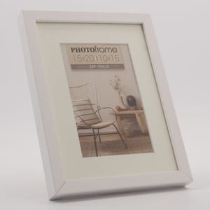 White Rectangle Photo Frame 22x17cm