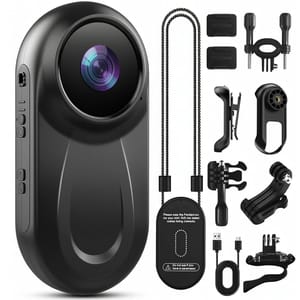 Thumb Action Camera 1080P Mini Body Cam with Magnetic Mount