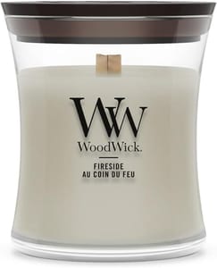 WoodWick Scented Candle with Crackling Wick, Fireside, Up to 20 Hours Burn Time
